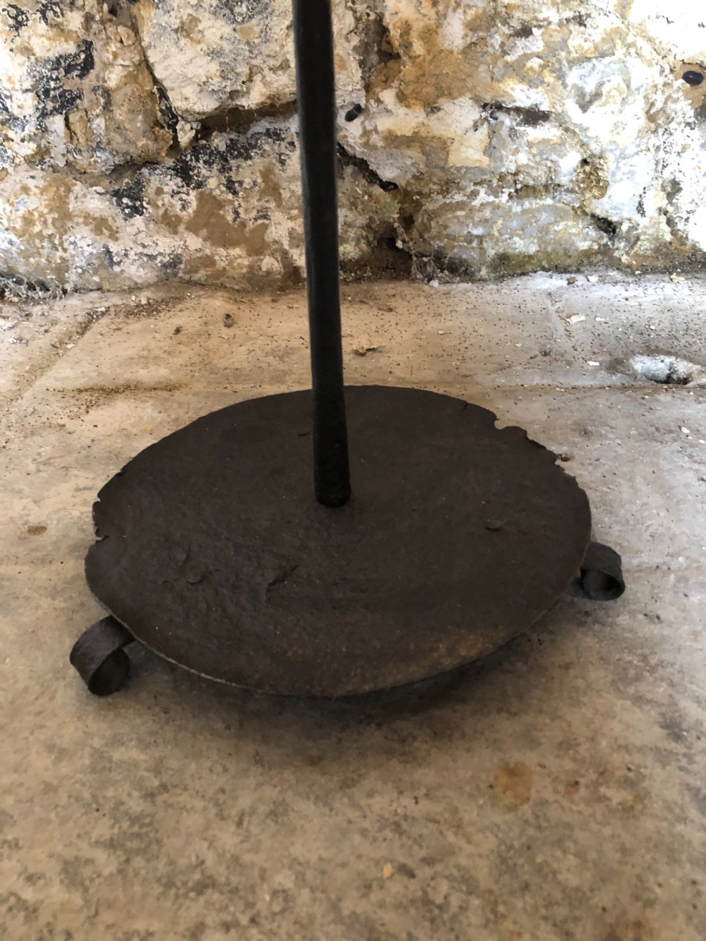 Large 18th Century Iron Candlestick  View VI