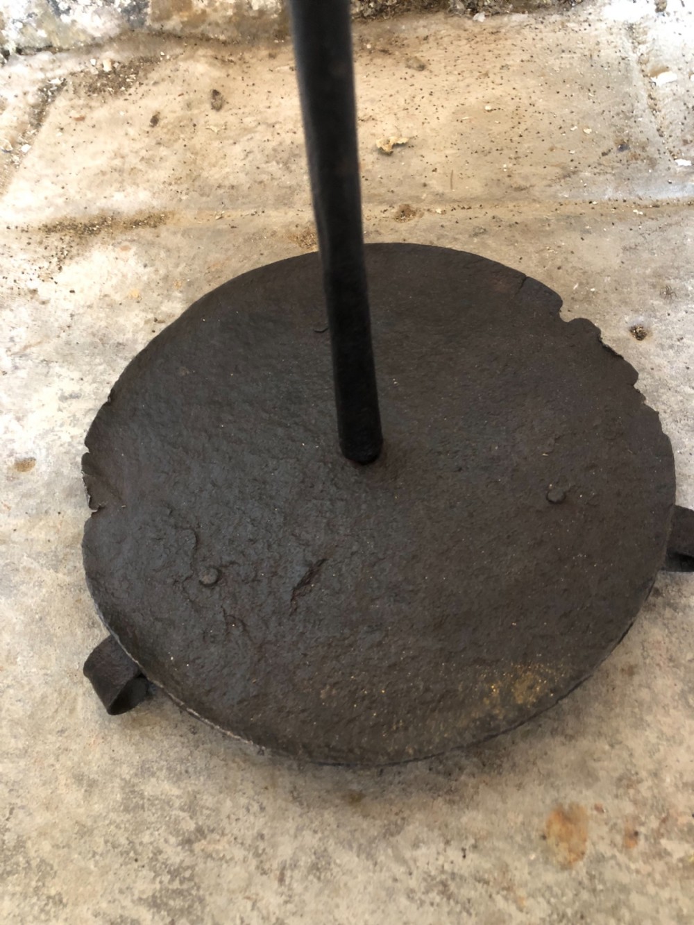 Large 18th Century Iron Candlestick  View VII