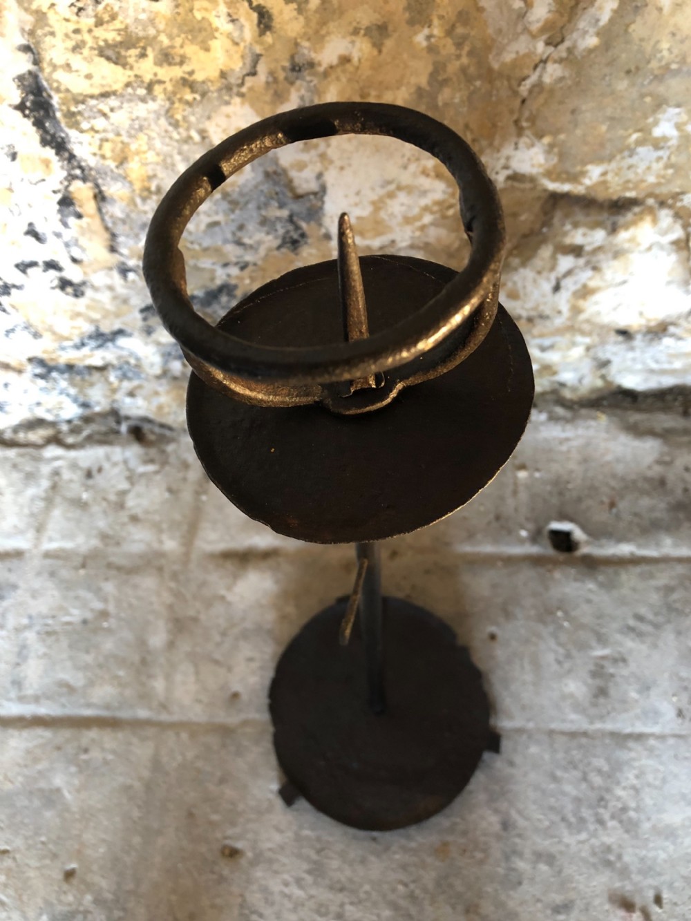 Large 18th Century Iron Candlestick  View VIII