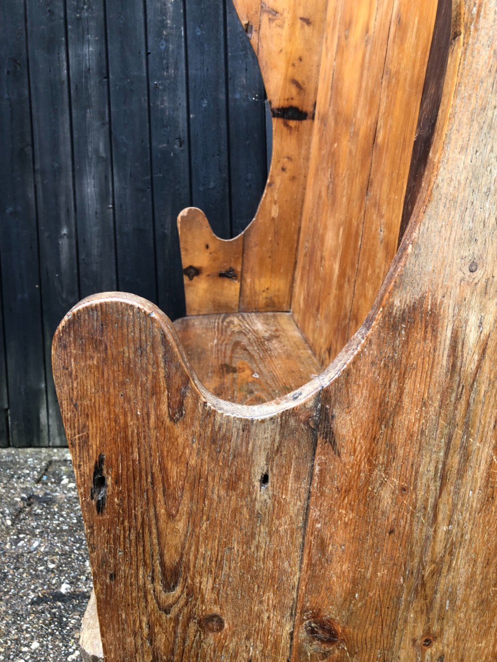 Antique Pine Settle  View VI