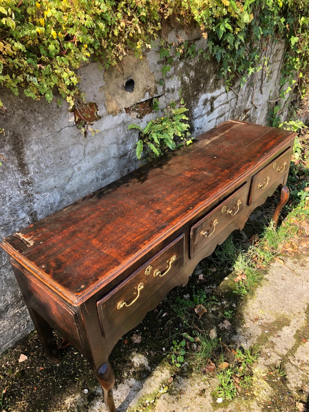 18th Century Oak Dresser Base View VI