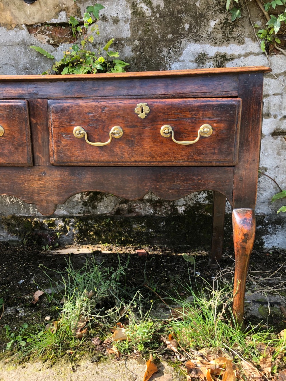 18th Century Oak Dresser Base View X