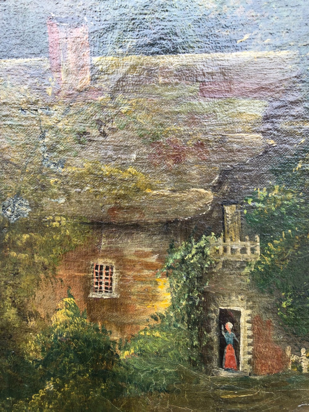 Antique Naive Oil Painting  View IV