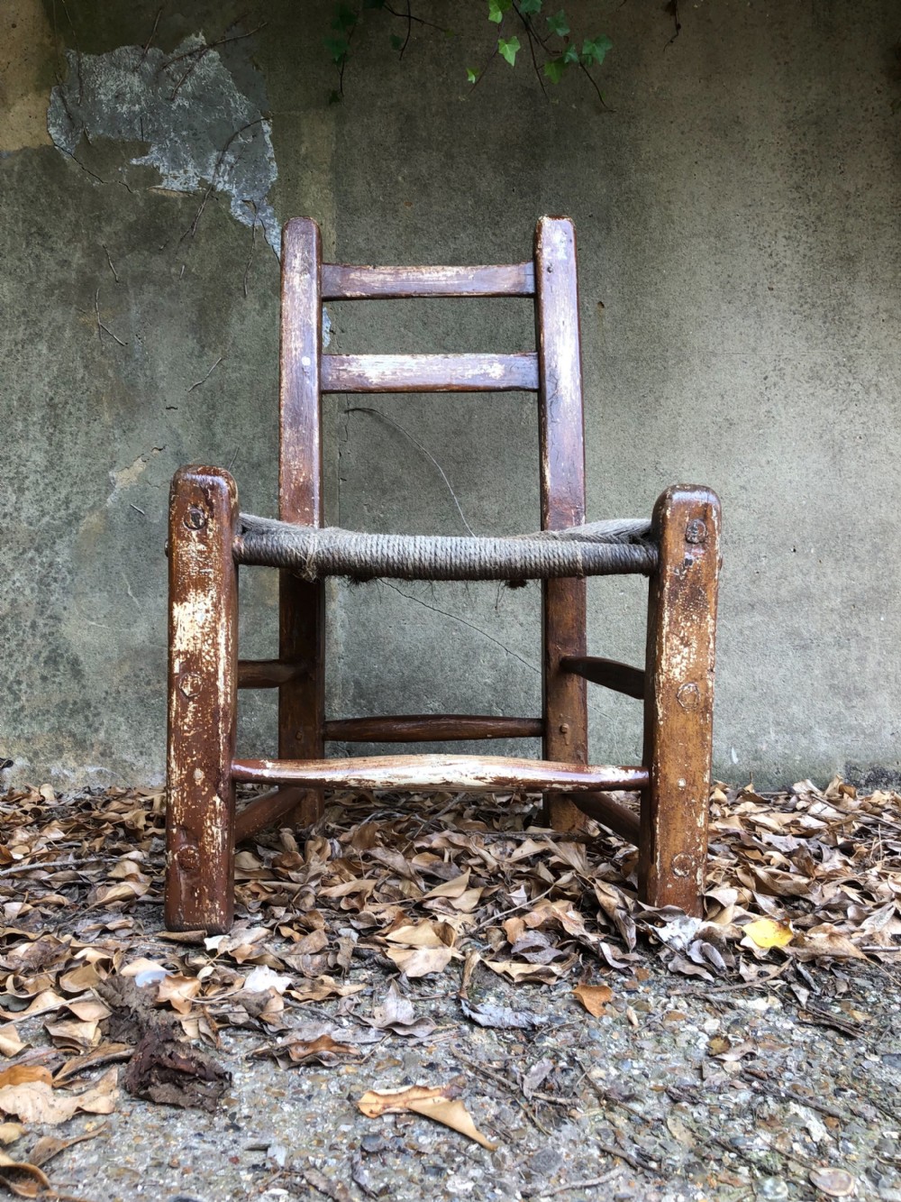 Antique Irish Sugan Chair View II