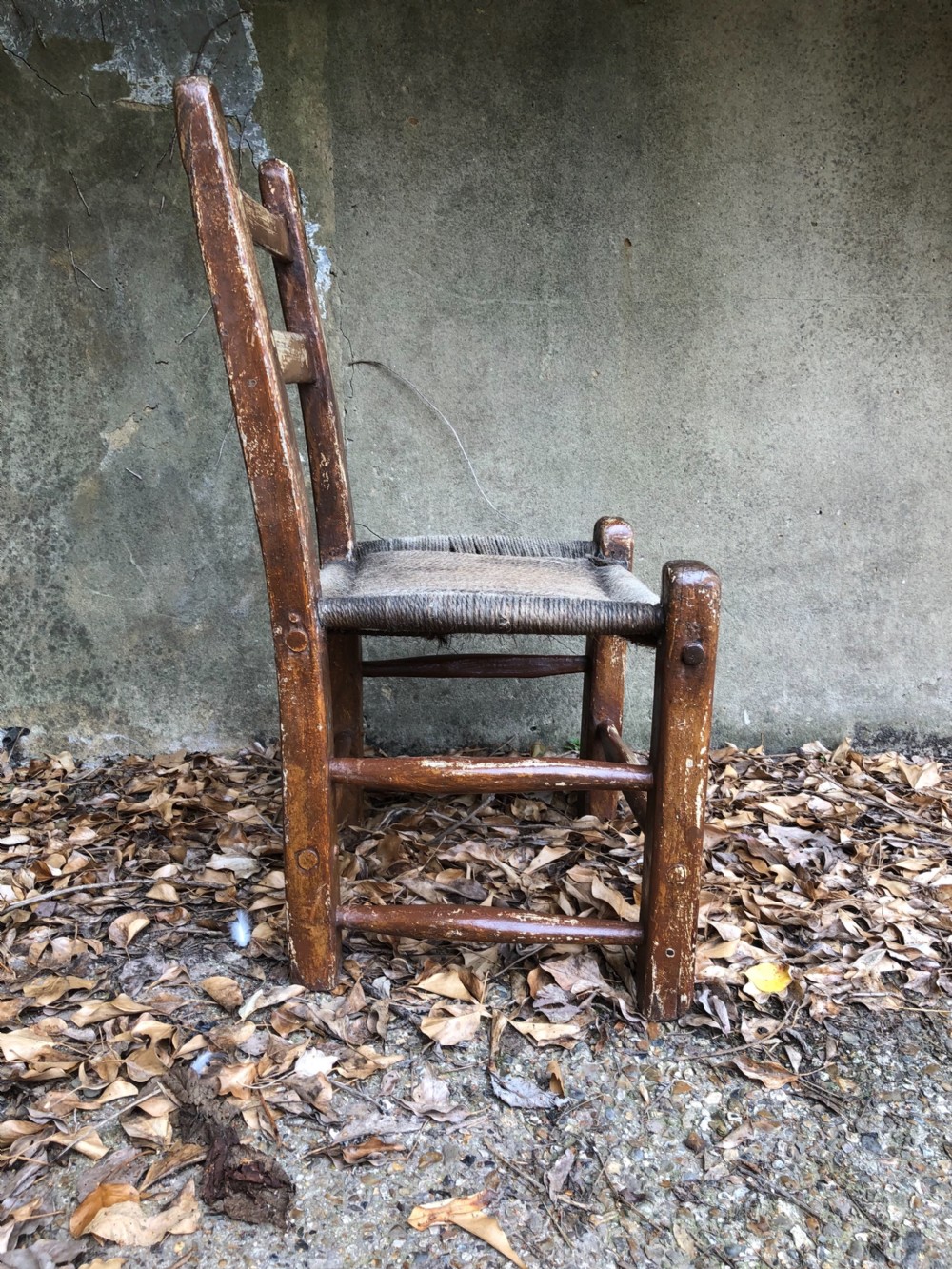 Antique Irish Sugan Chair View IV