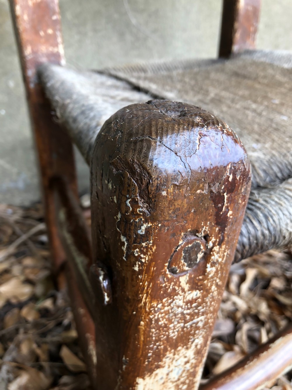 Antique Irish Sugan Chair View VII