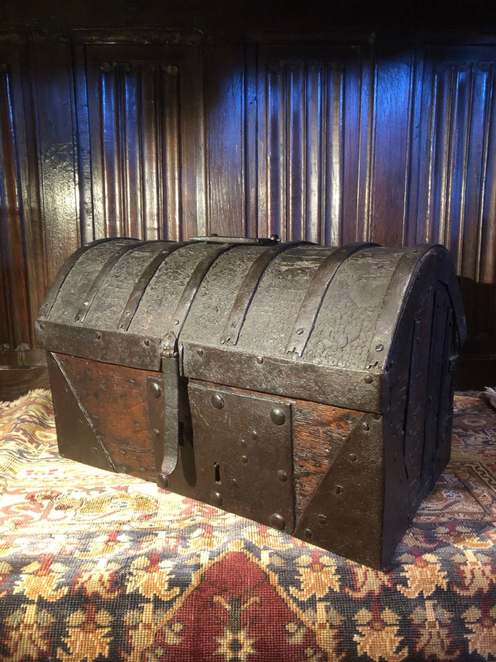 Early Iron Bound Casket