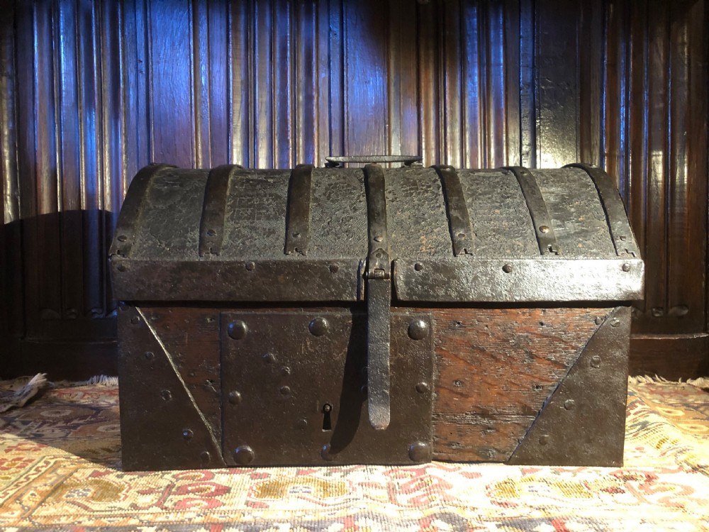 Early Iron Bound Casket View II