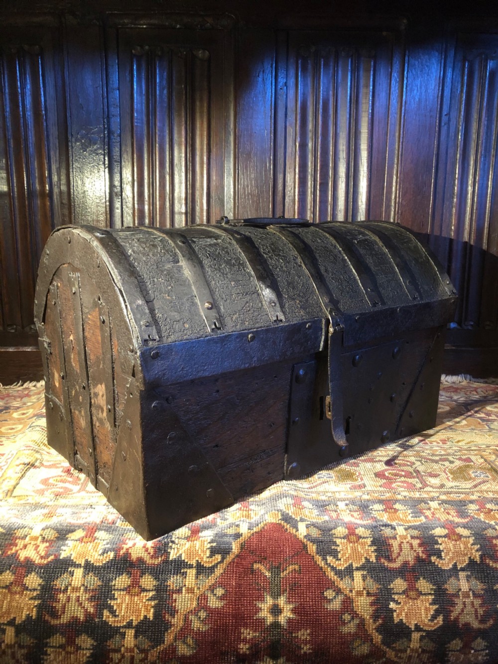 Early Iron Bound Casket View III