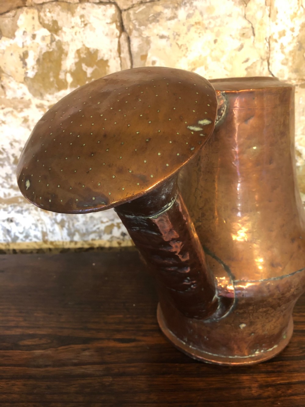 Antique Copper Watering Can View IV