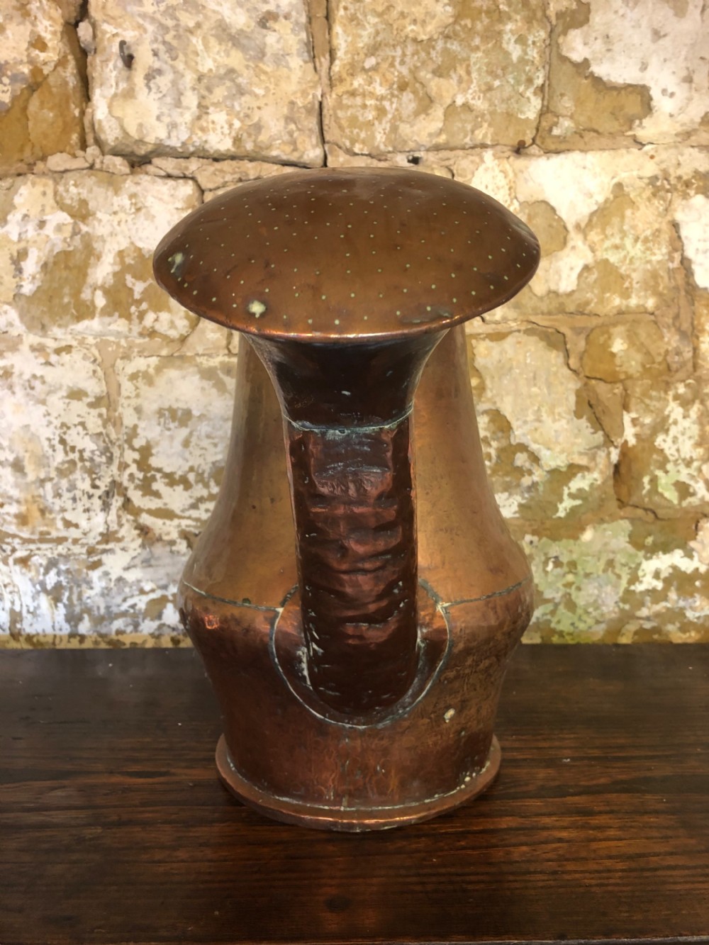 Antique Copper Watering Can View VI