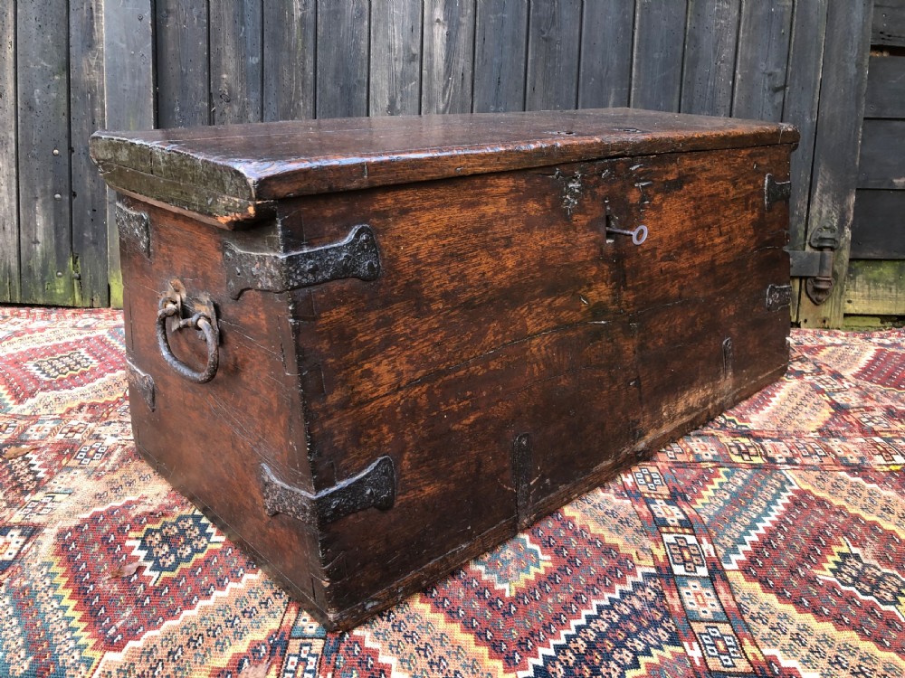 Early Oak Maritime Chest
