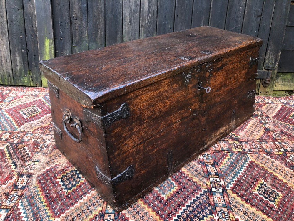 Early Oak Maritime Chest View II