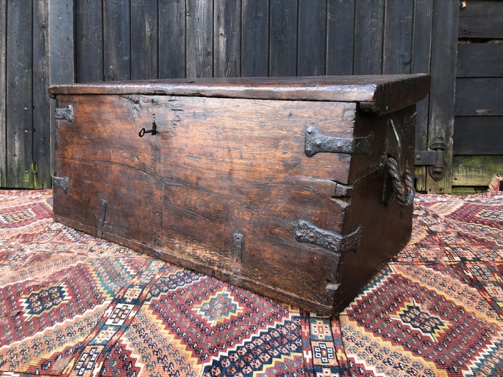 Early Oak Maritime Chest View III