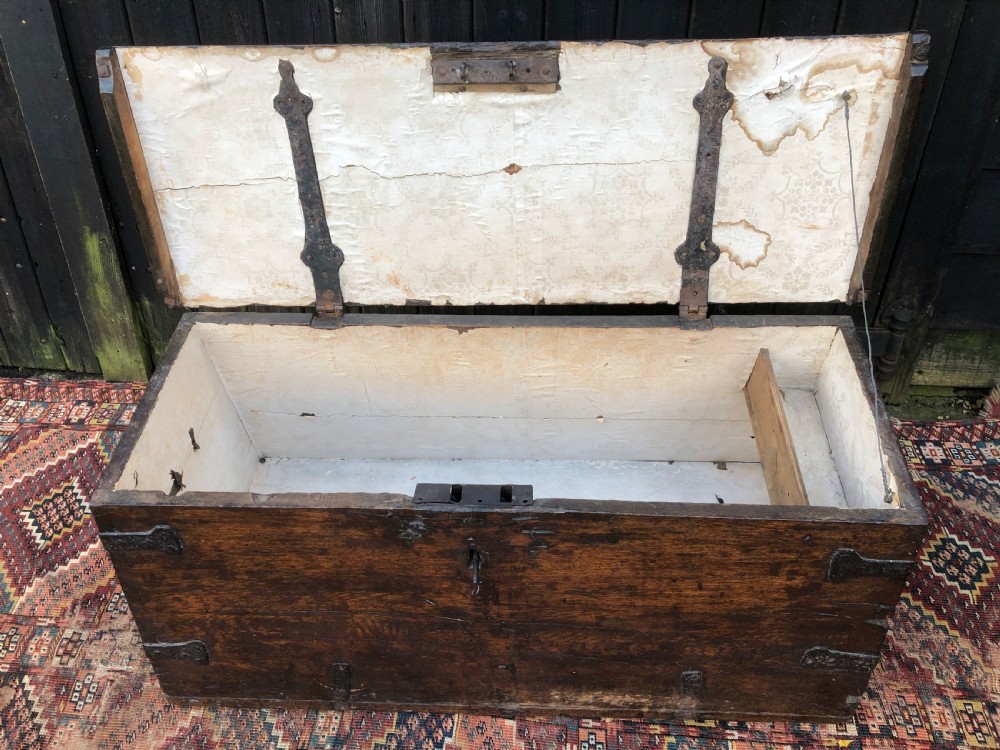 Early Oak Maritime Chest View XIII