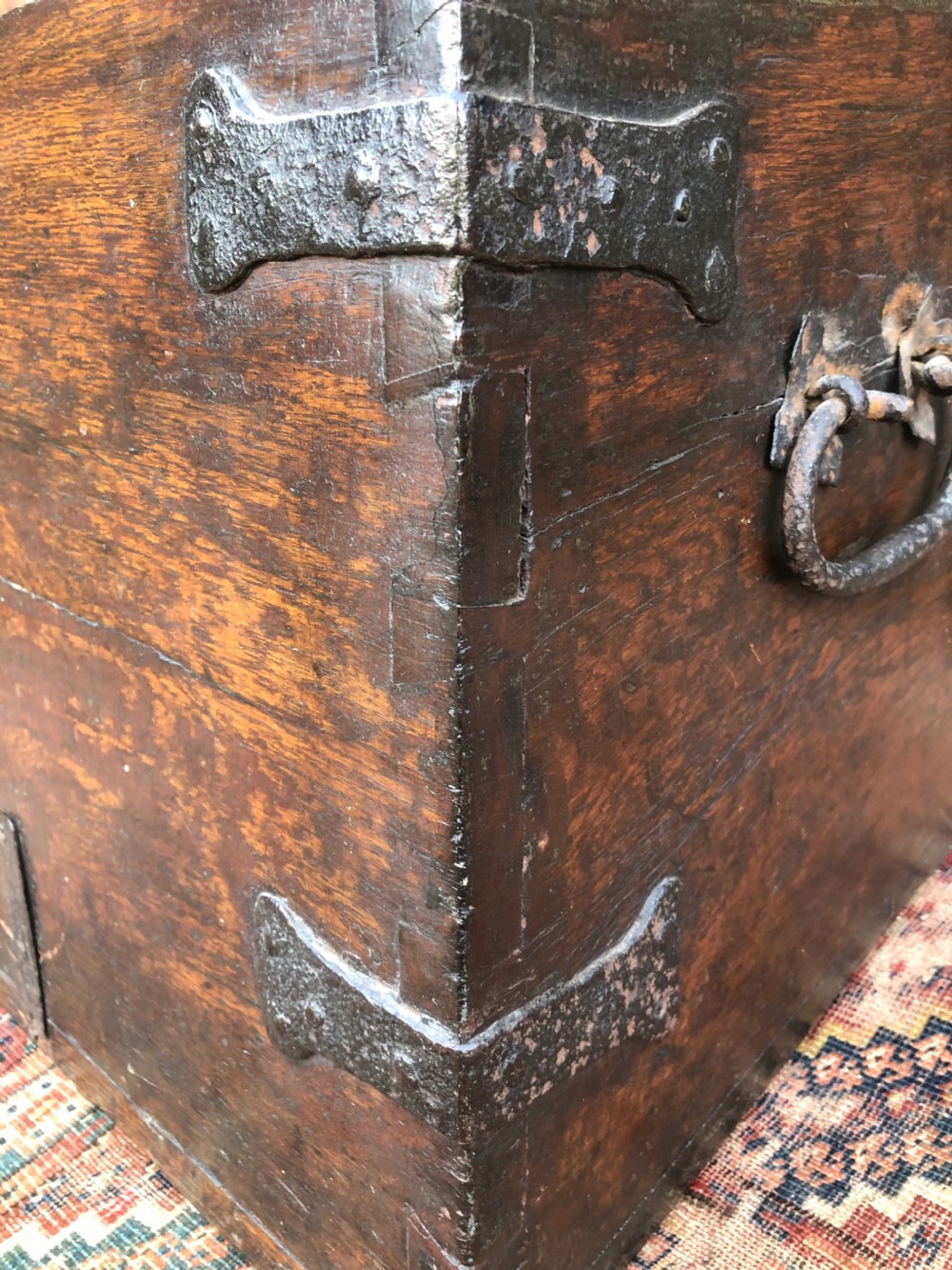 Early Oak Maritime Chest View XIV
