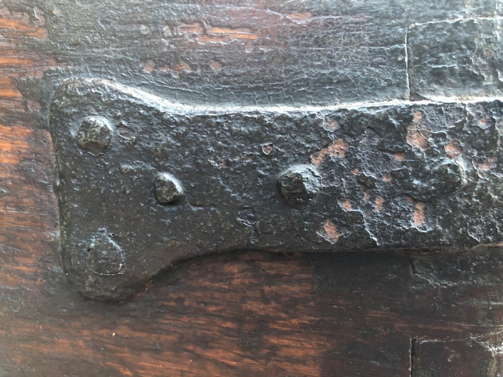 Early Oak Maritime Chest View XV