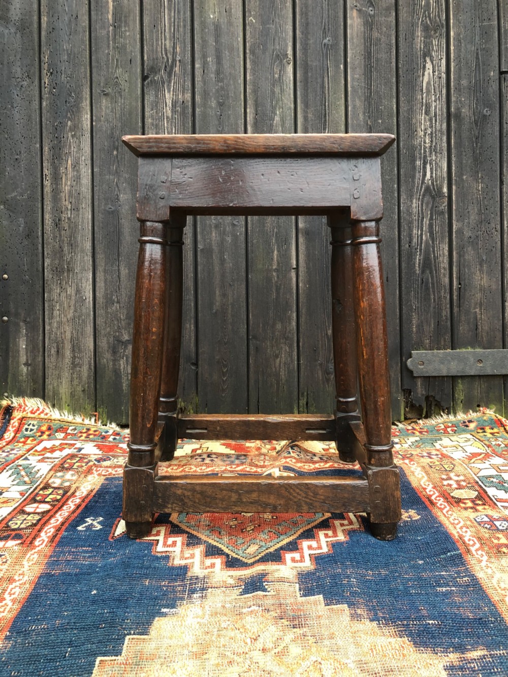 A Primitive Antique Joint Stool View III