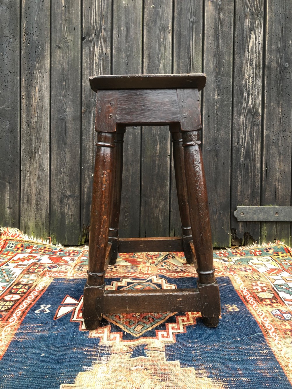 A Primitive Antique Joint Stool View IV