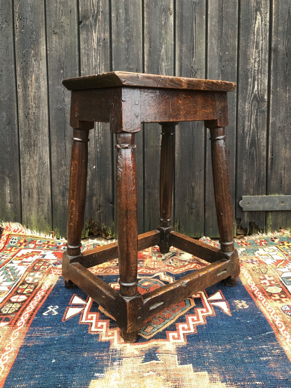 A Primitive Antique Joint Stool View VII