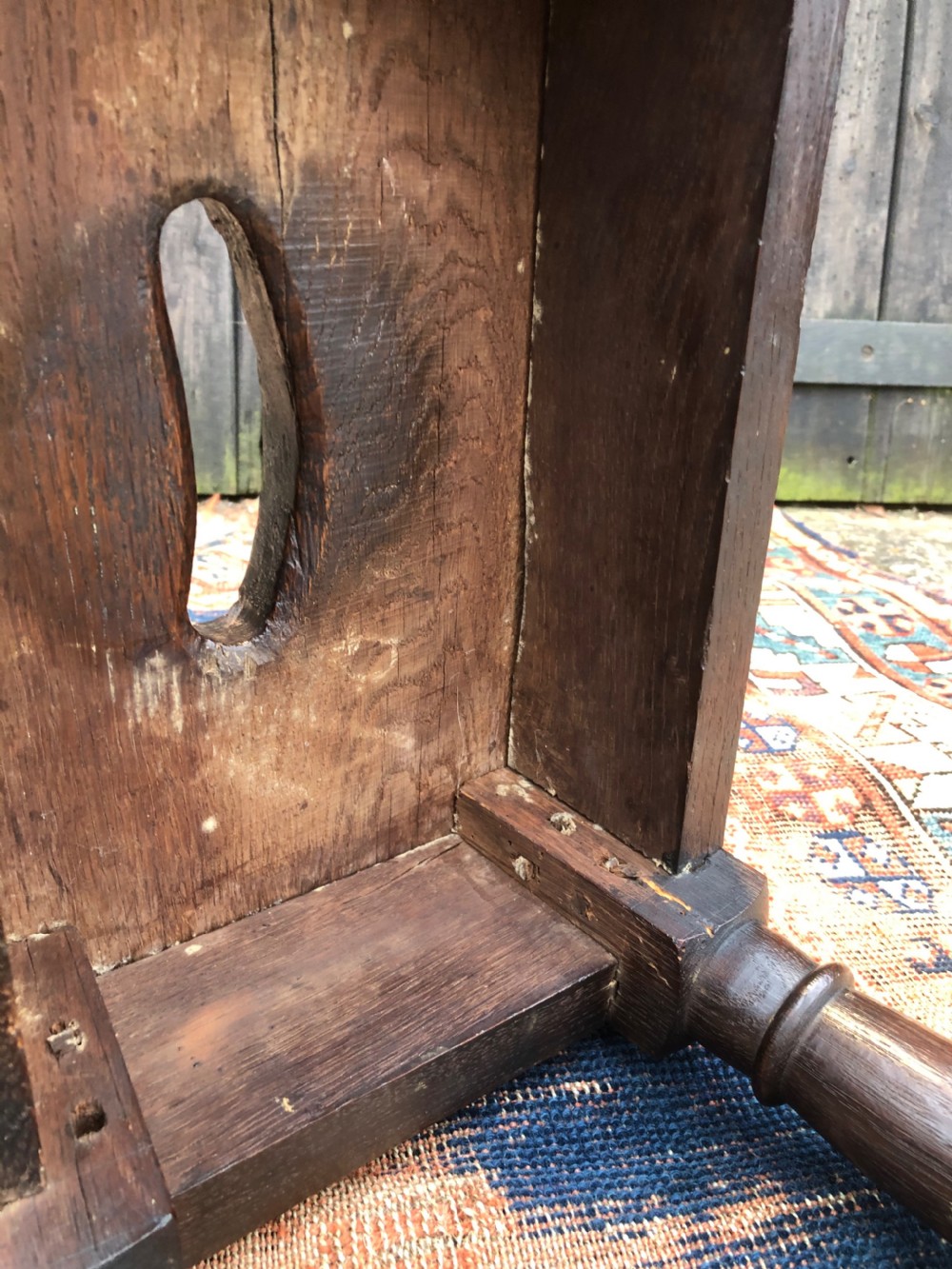 A Primitive Antique Joint Stool View XIV