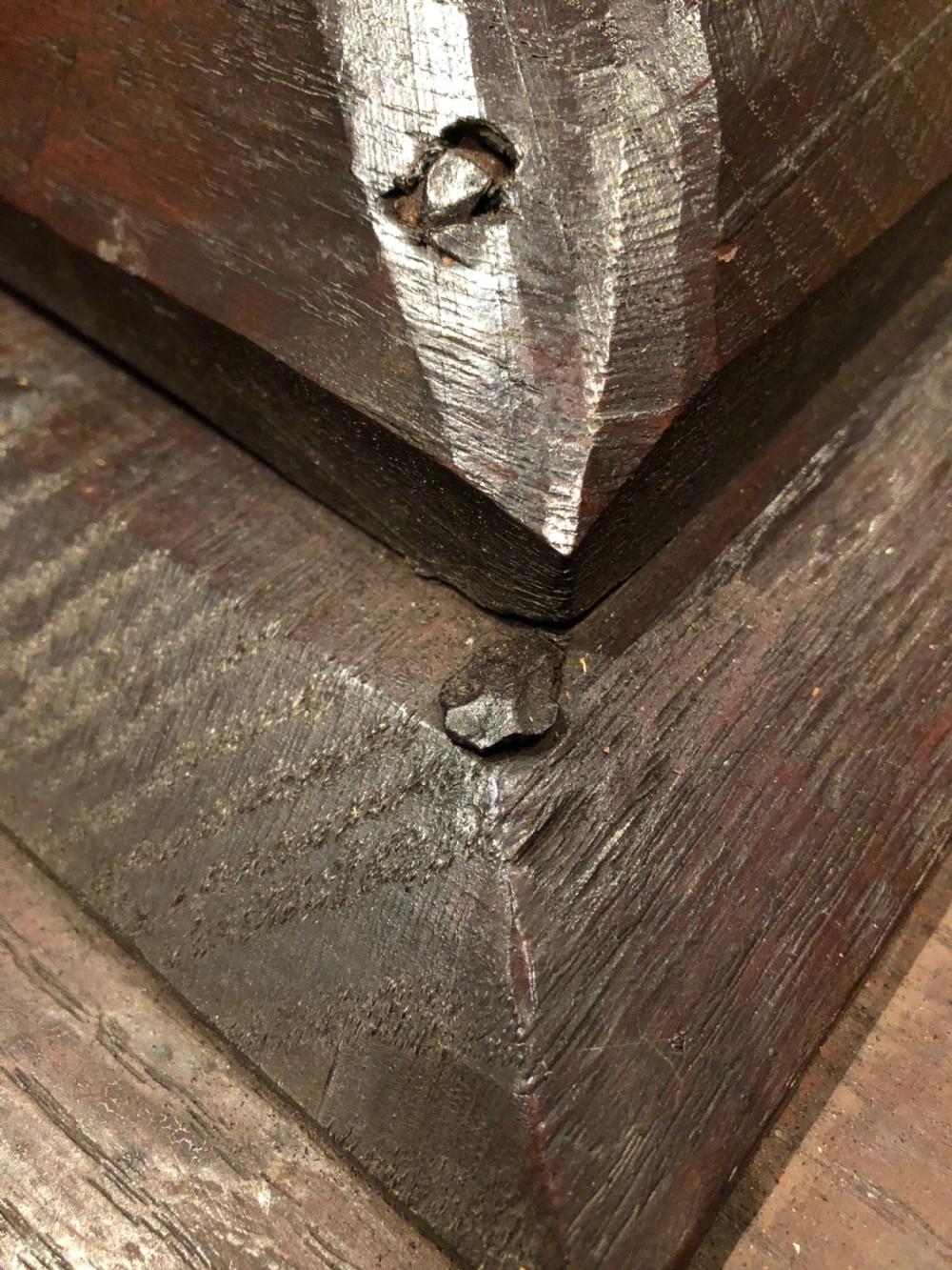 Antique Primitive Country Table View XIII