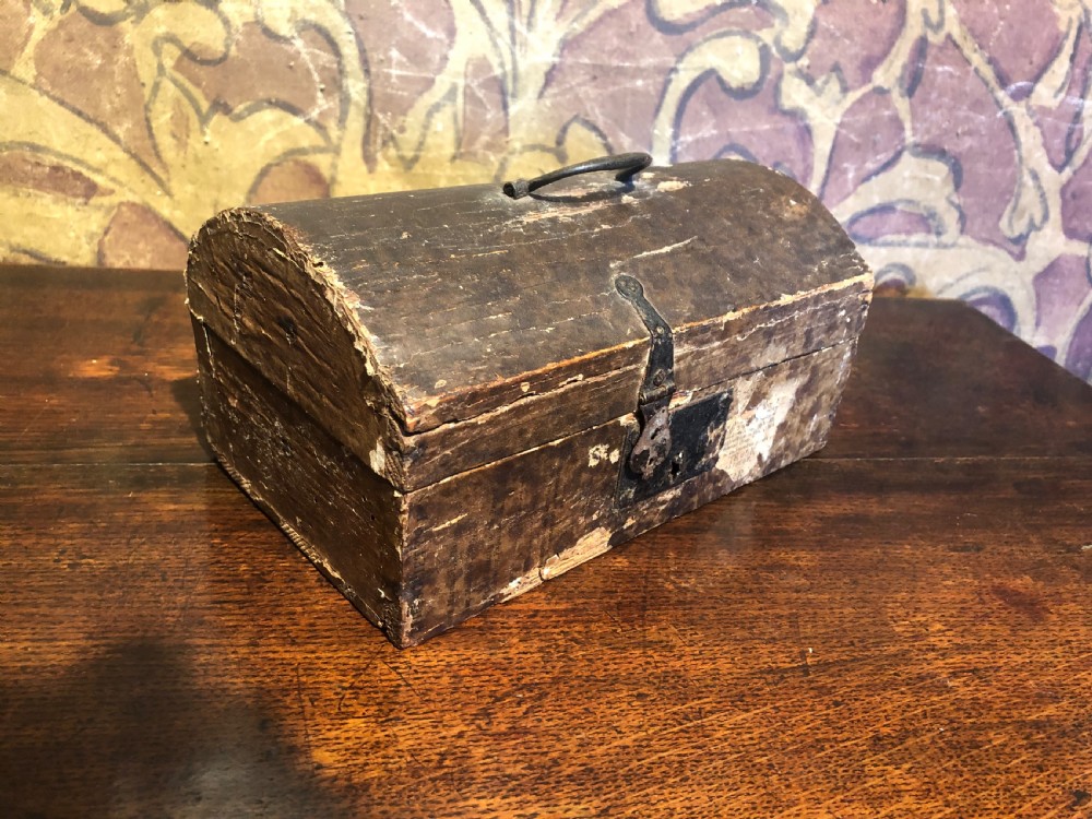 Small Antique Trunk View V