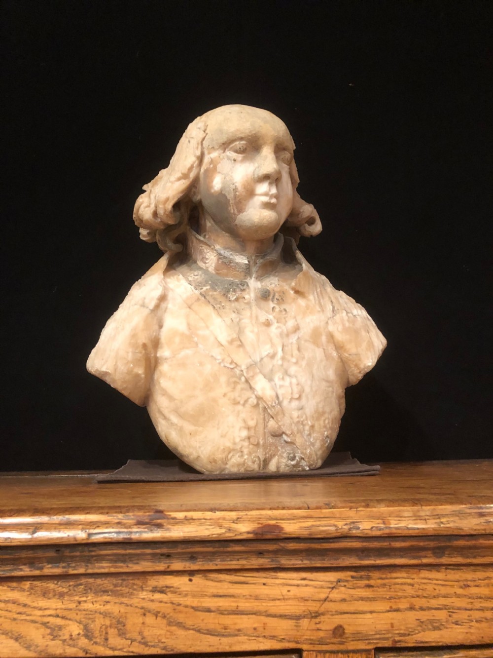 Antique Alabaster Bust