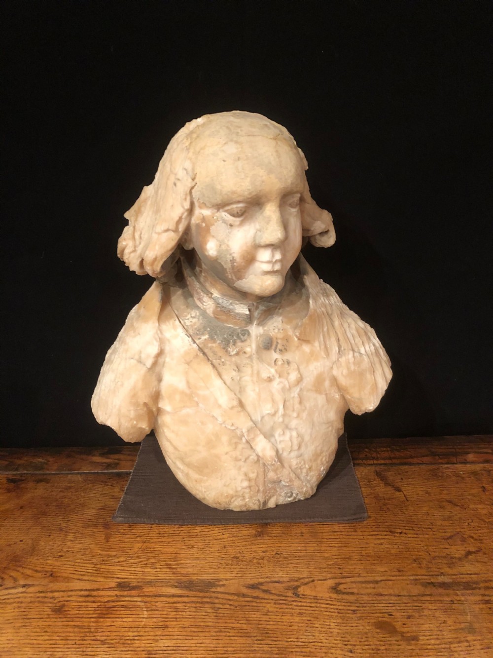 Antique Alabaster Bust View II