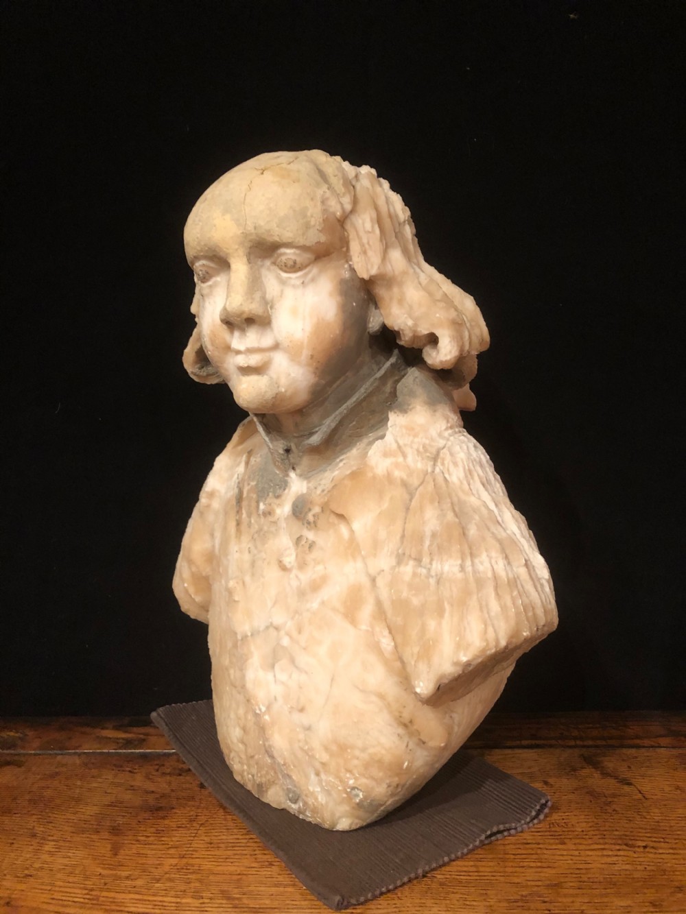 Antique Alabaster Bust View VI