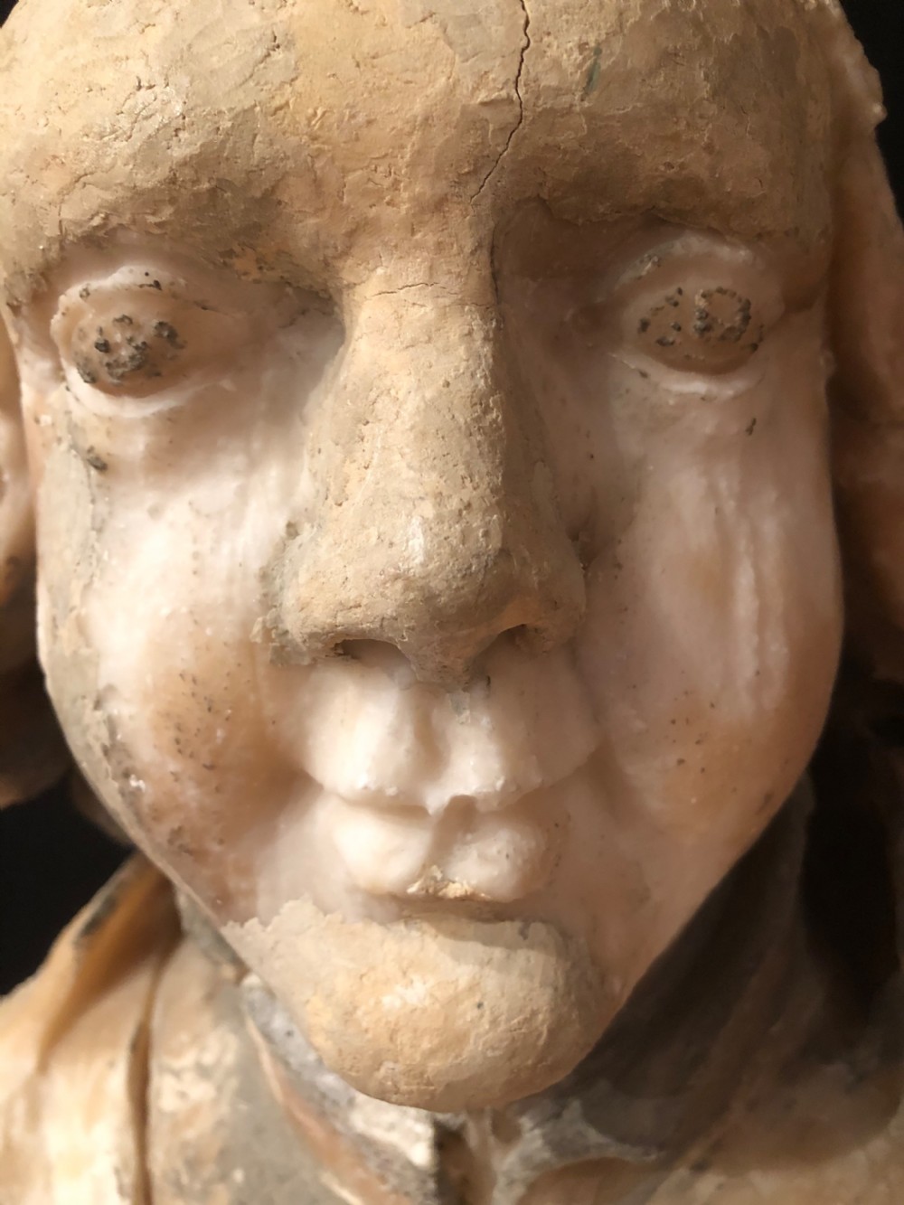 Antique Alabaster Bust View XI
