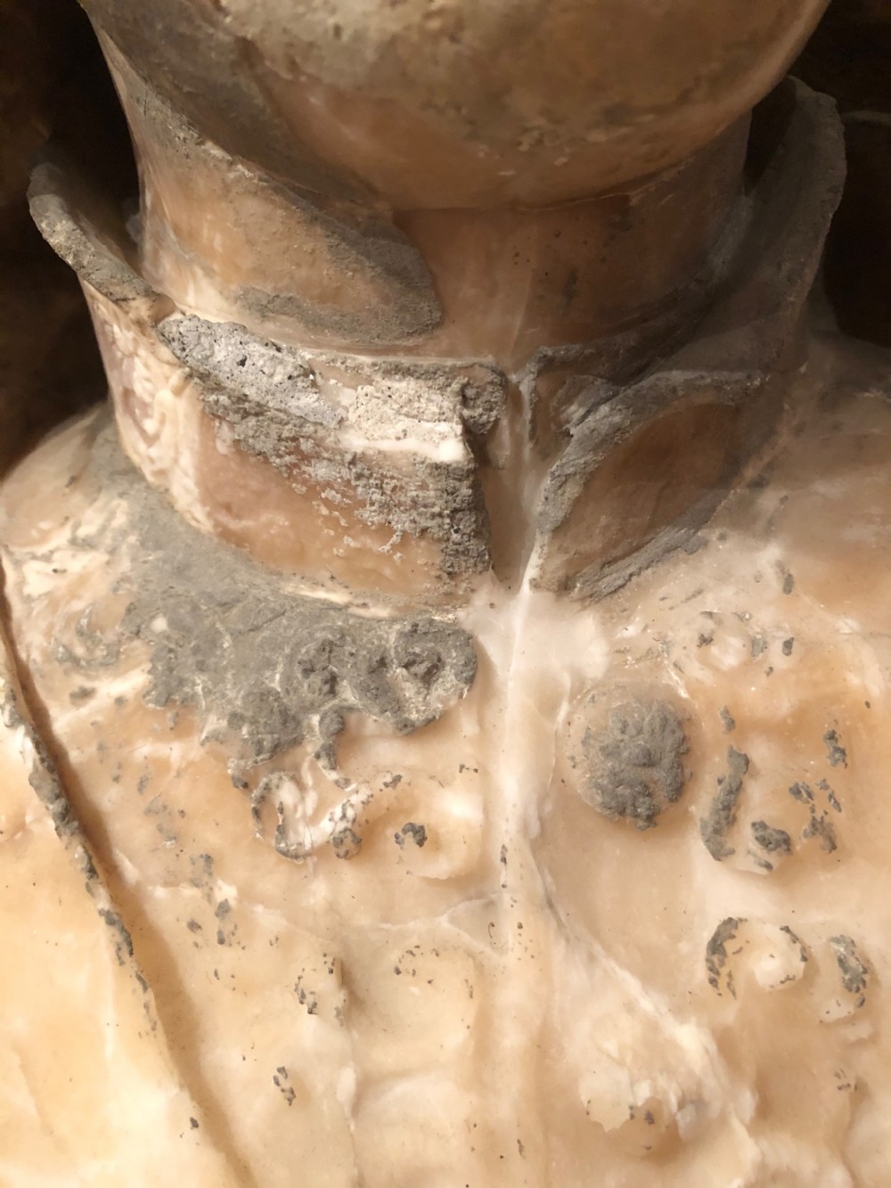 Antique Alabaster Bust View XII