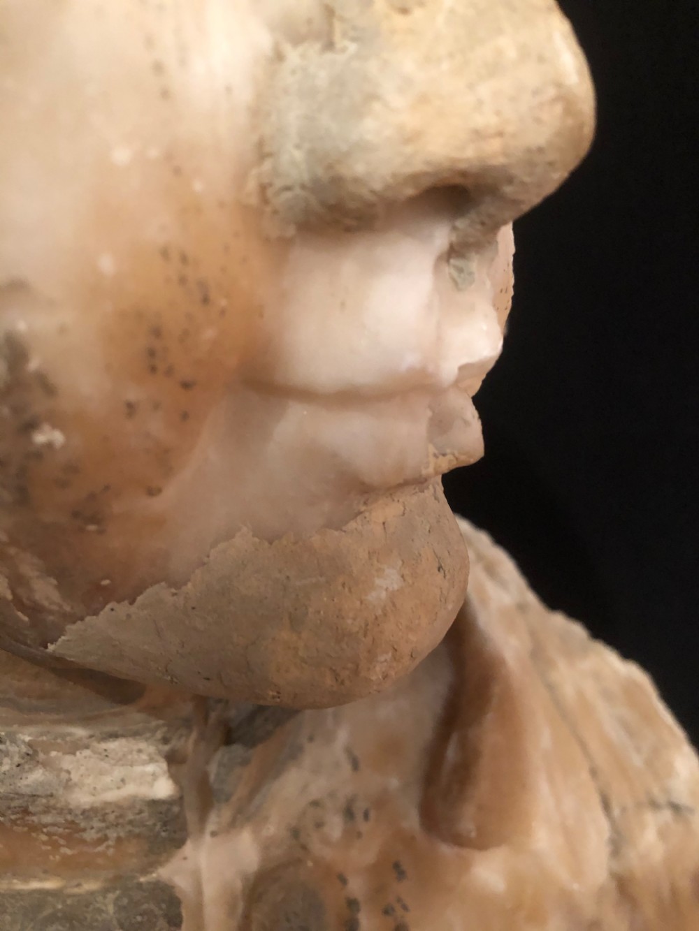 Antique Alabaster Bust View XIV