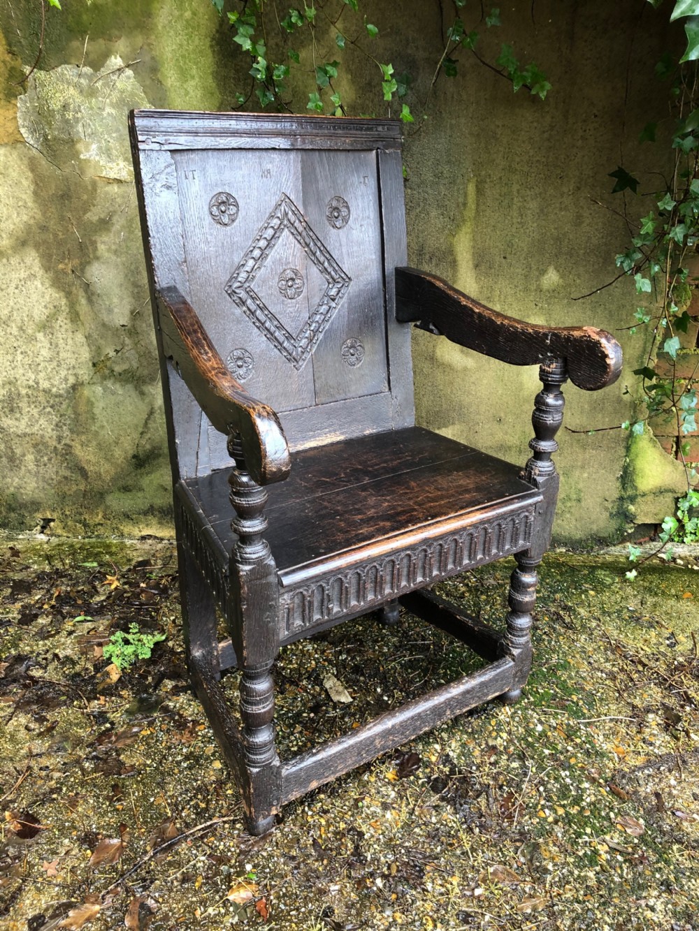 Early Oak Wainscot Chair View III