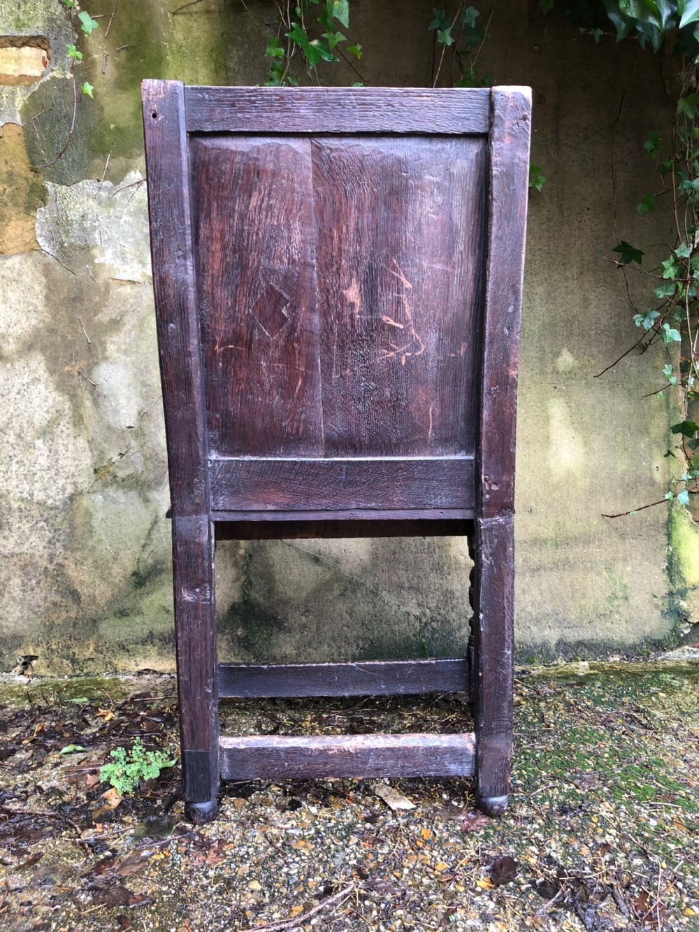 Early Oak Wainscot Chair View X