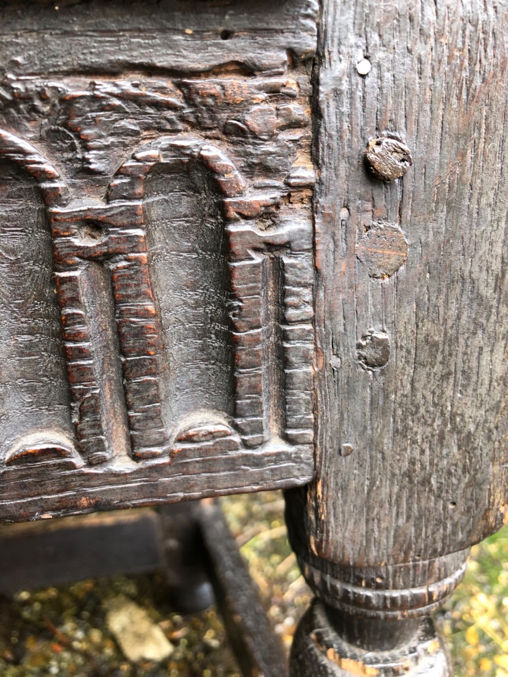 Early Oak Wainscot Chair View XIII