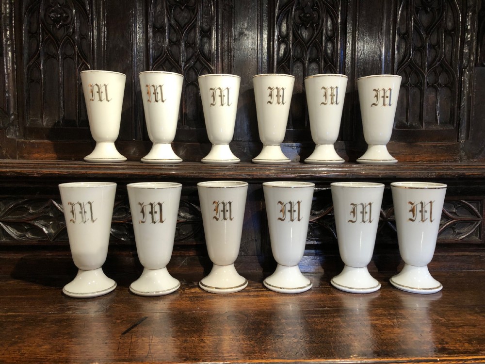 Antique Ceramic Goblets