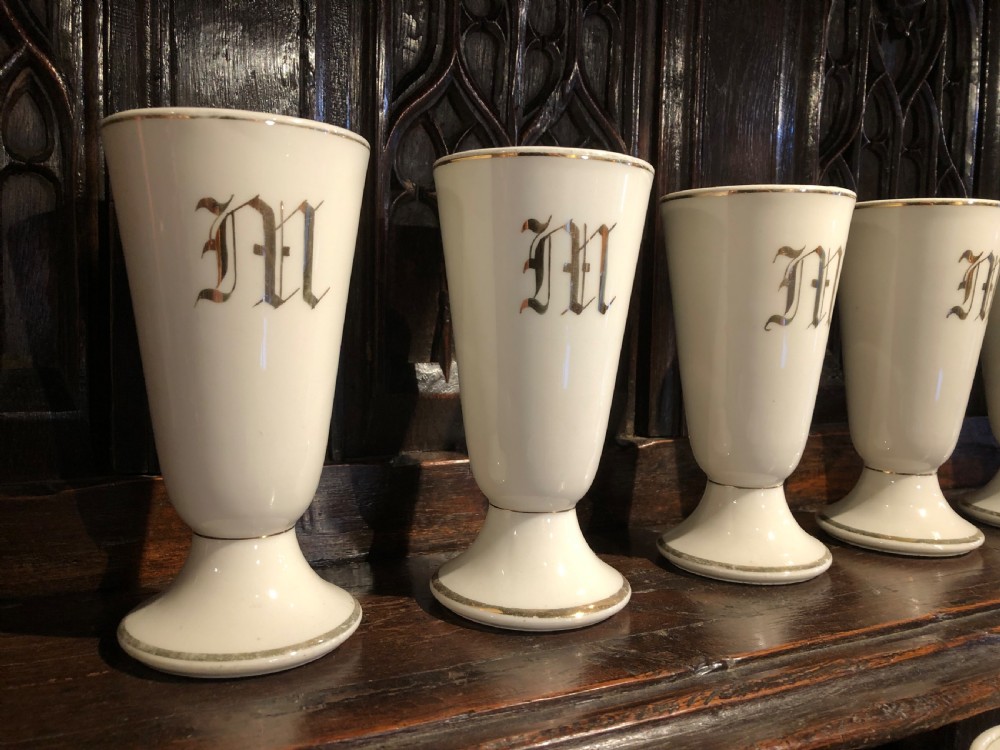 Antique Ceramic Goblets View V