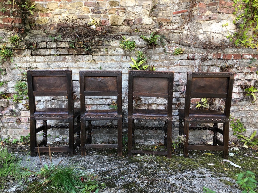 Early Oak Dining Chairs  View VI