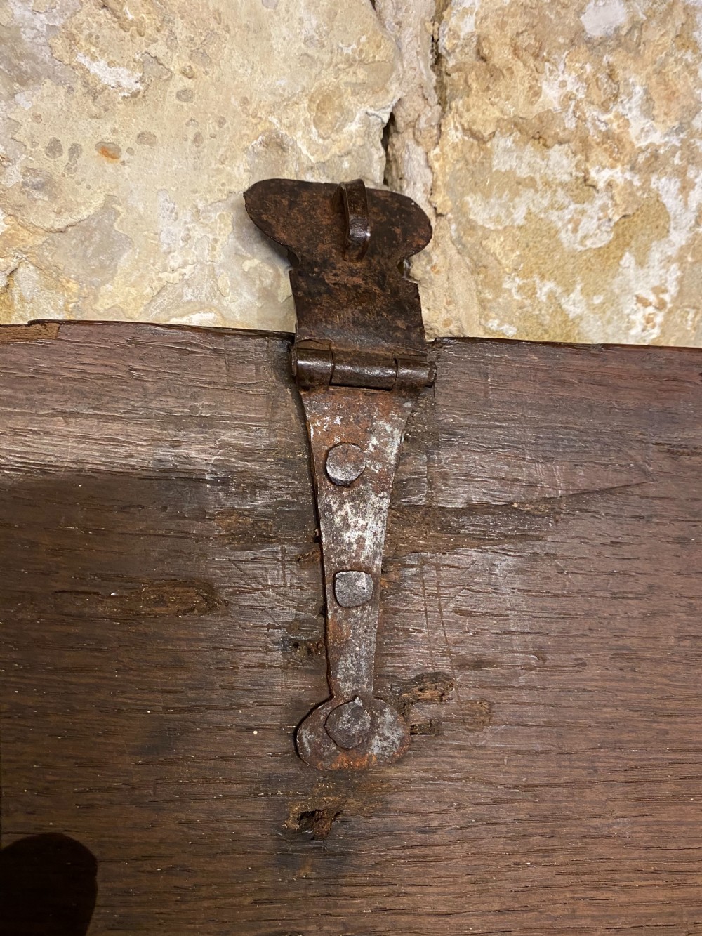 Antique Oak Box View VI
