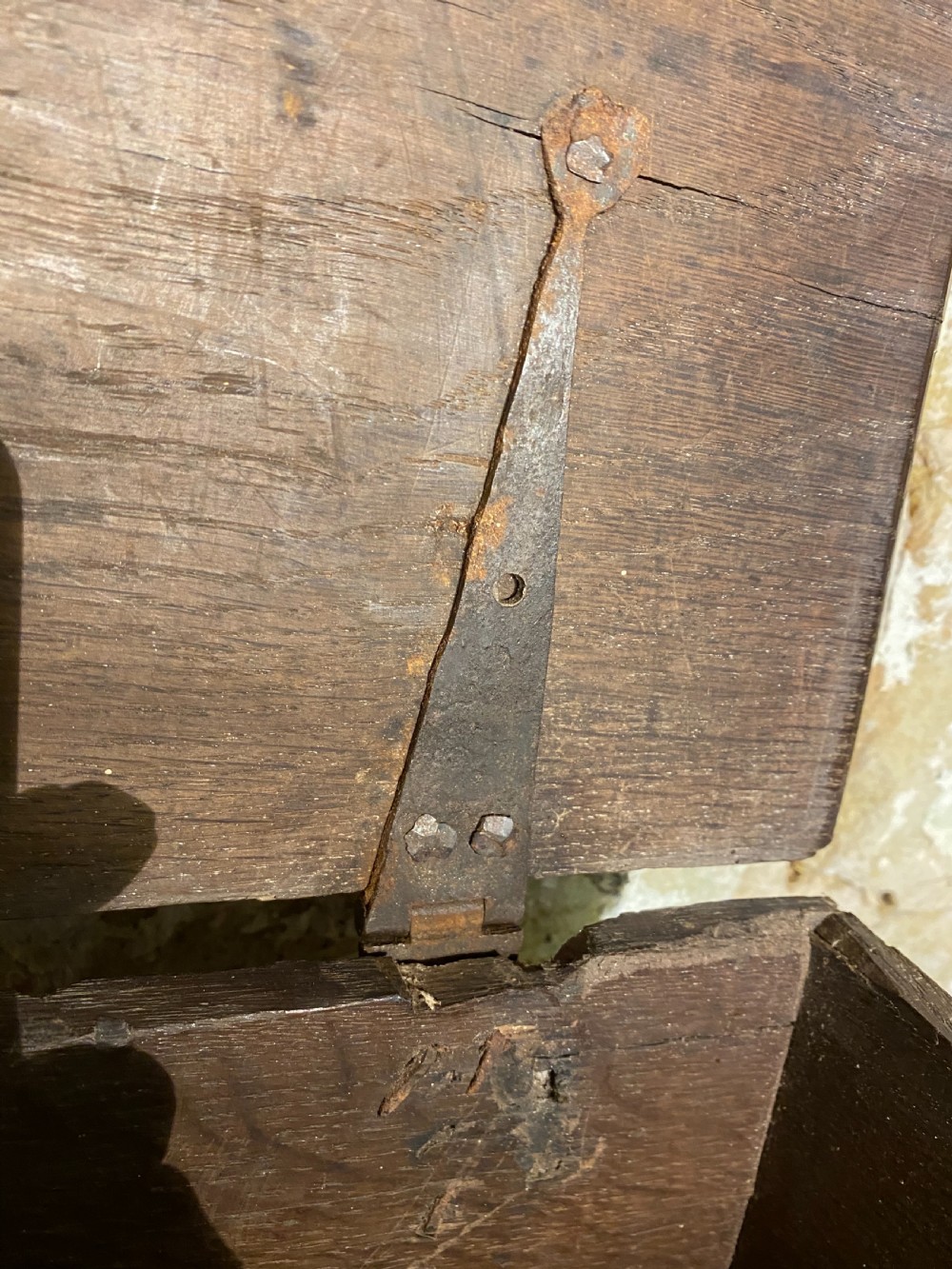 Antique Oak Box View VIII