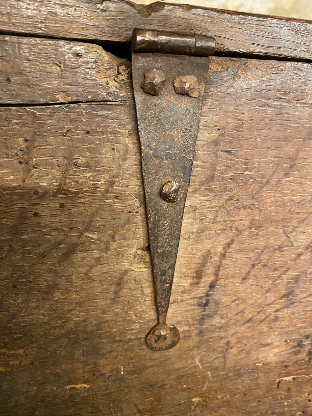 Antique Oak Box View IX