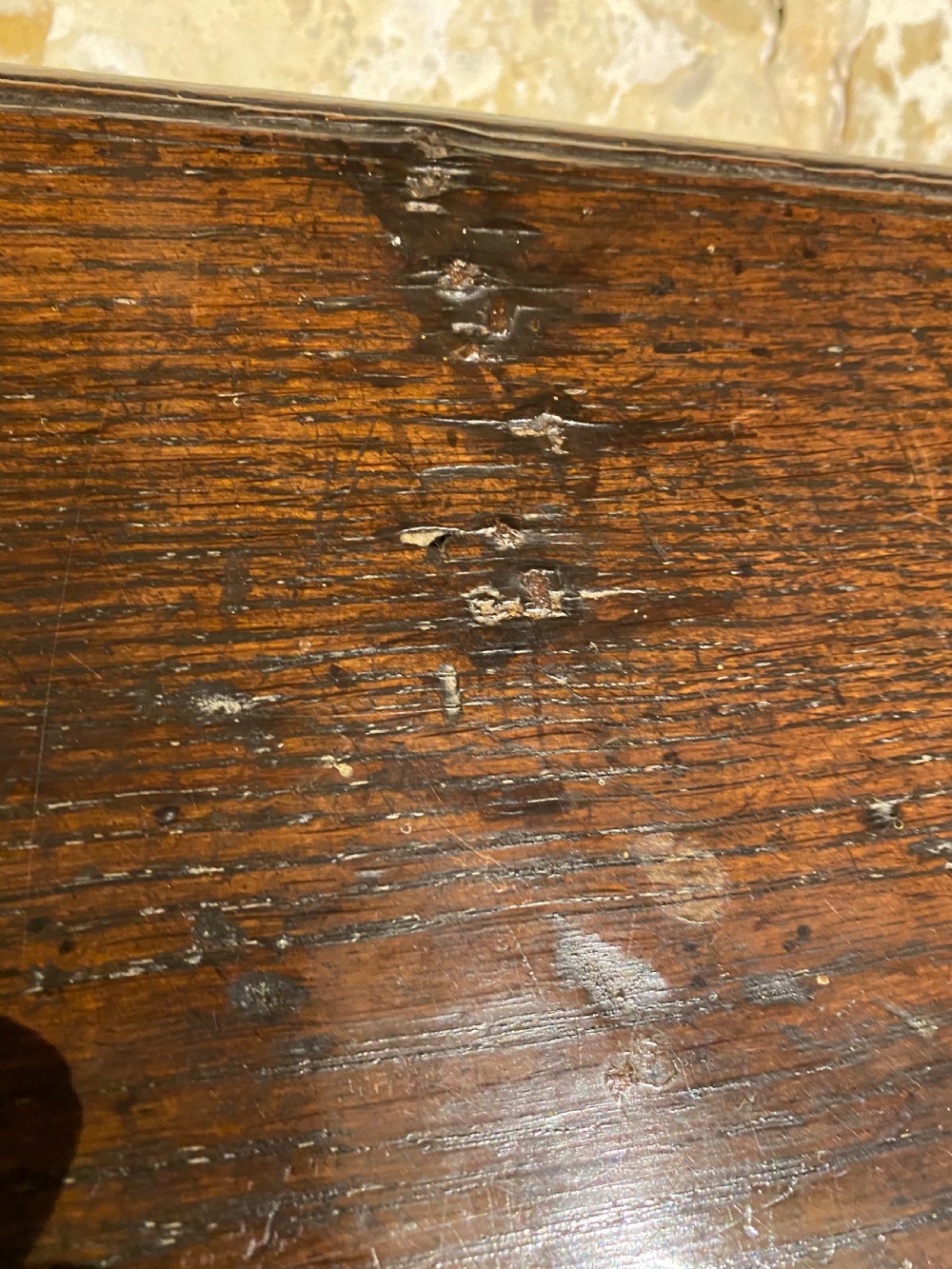 Antique Oak Box View XII