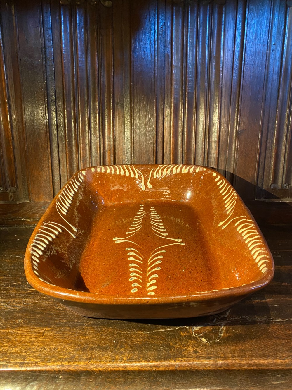 Antique Slipware Dish View III