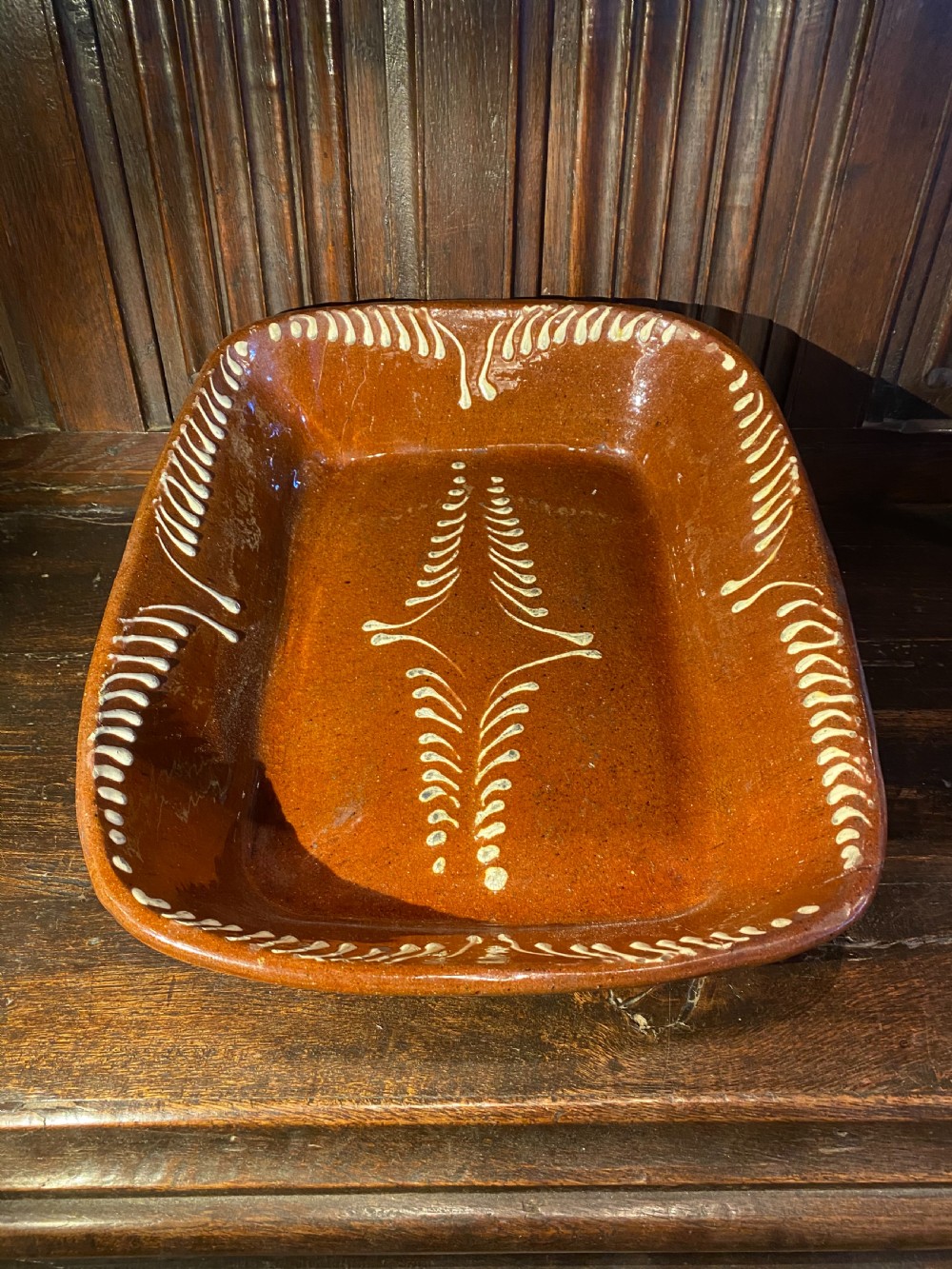 Antique Slipware Dish View V