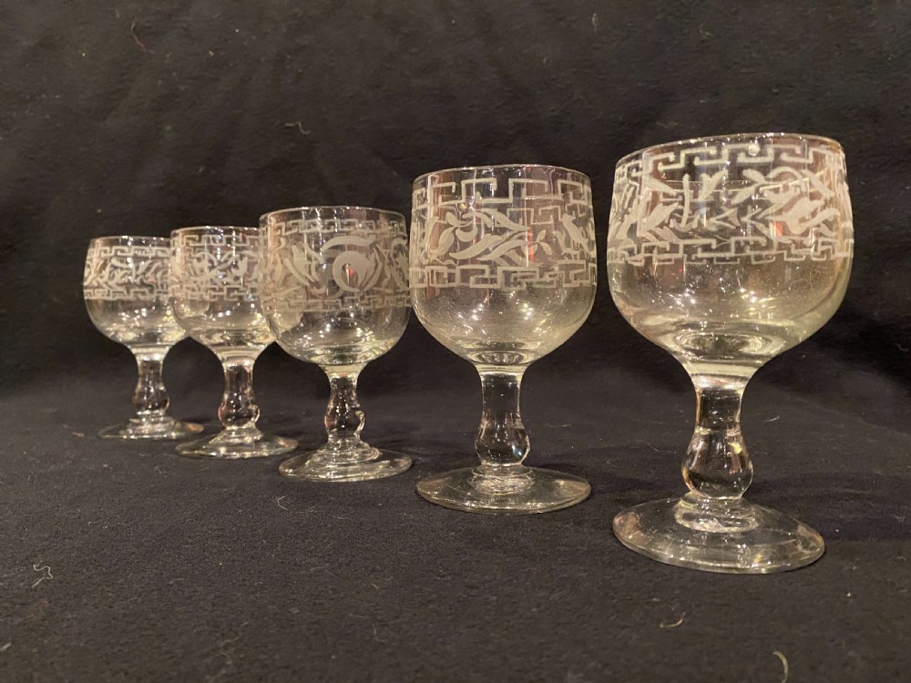 Antique Wine Glasses 