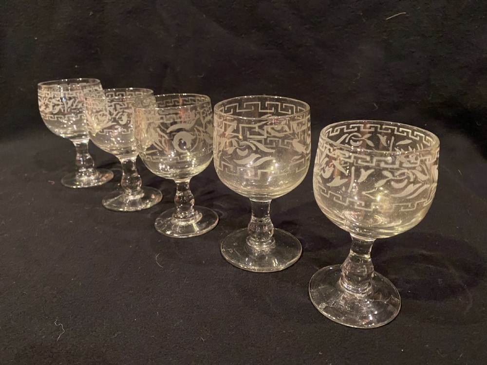 Antique Wine Glasses  View III