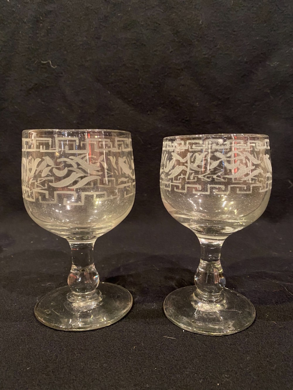 Antique Wine Glasses  View IV