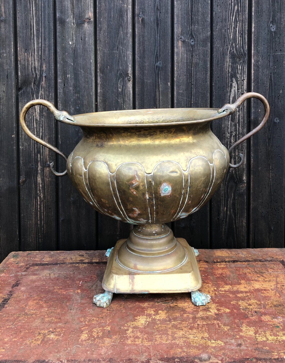 Antique planter Urn