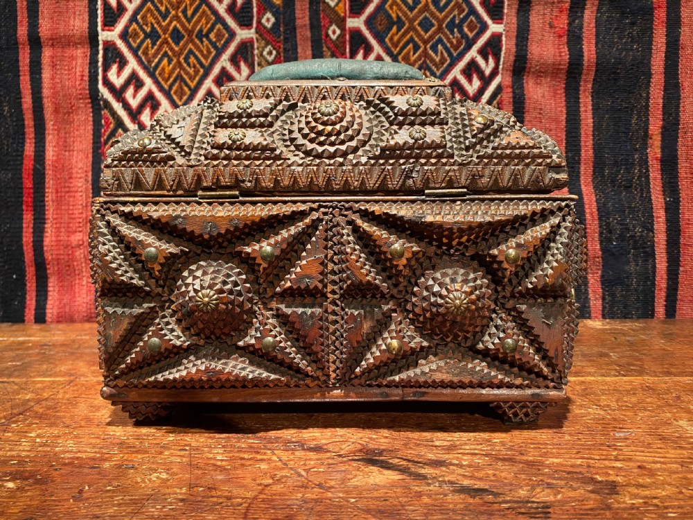 Antique Tramp Work Box View III